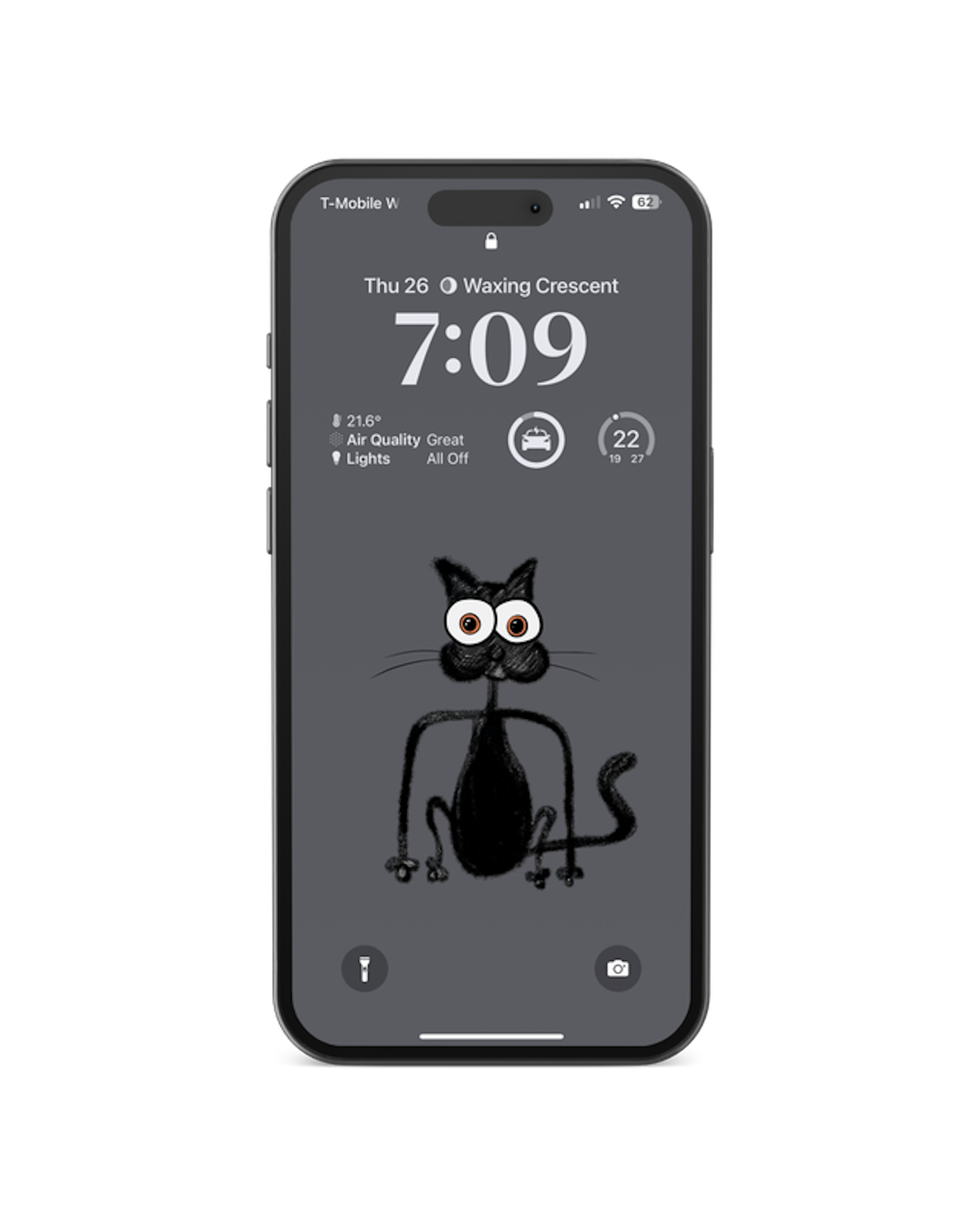 Black Cat (iPhone Wallpaper)